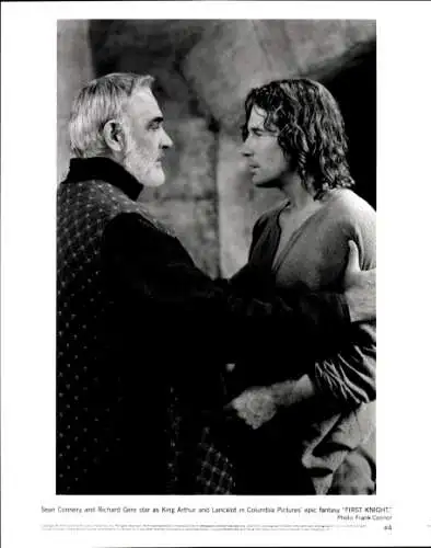 Foto Schauspieler Sean Connery, Richard Gere, Filmszene First Knight, Pressefoto