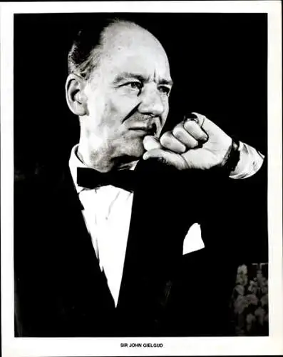 Foto Schauspieler Sir John Gielgud, Filmszene, Pressefoto