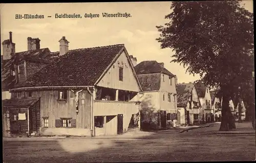 Ak Haidhausen München Bayern, Äußere Wienerstraße, Häuser