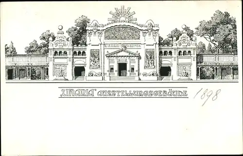 Ak Wien, Jubiläums-Ausstellung 1898, Urania Ausstellungsgebäude