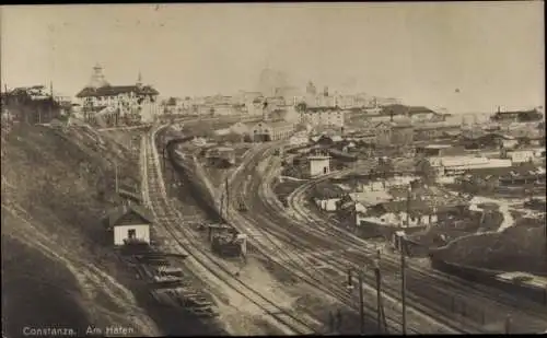 Ak Constanța Konstanza Rumänien, Hafen