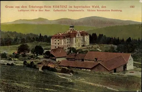 Ak Kostenz Perasdof Niederbayern, Erholungsheim, Kloster