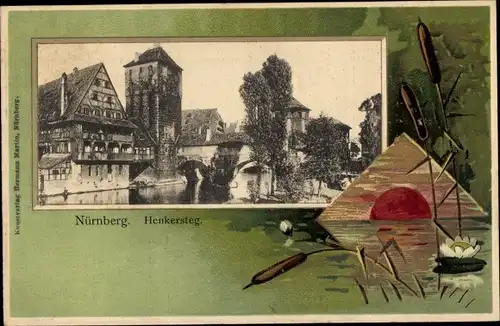 Passepartout Ak Nürnberg in Mittelfranken Bayern, Henkersteg