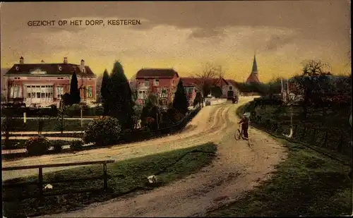 Ak Kesteren Gelderland, Blick auf das Dorf