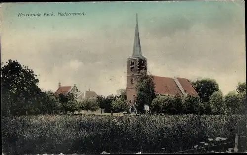 Ak Nederhemert Gelderland Niederlande, Kirche