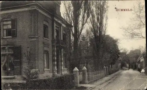 Ak Hummelo Gelderland, Straßenpartie, Villa