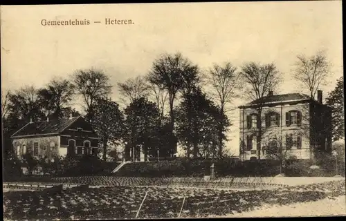 Ak Heteren Gelderland, Gemeindehaus