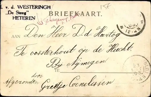 Ak Heteren Gelderland, Villa Snellenburg
