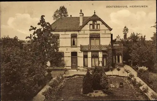 Ak Herwijnen Gelderland Niederlande, Arzthaus