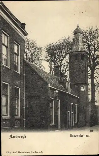Ak Harderwijk Gelderland, Academiestraatje