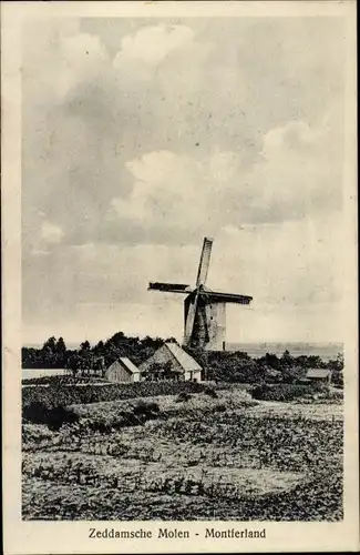 Ak Montferland Gelderland Niederlande, Zeddamsche Windmühle