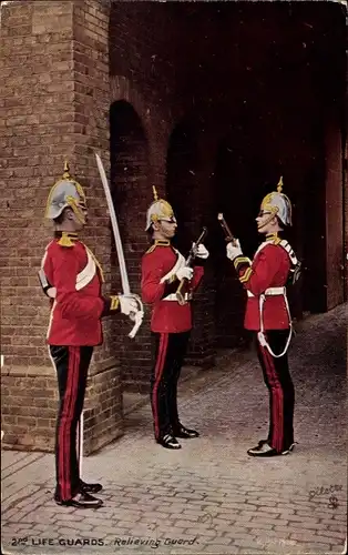 Ak 2nd Life Guards, ablösender Wachmann