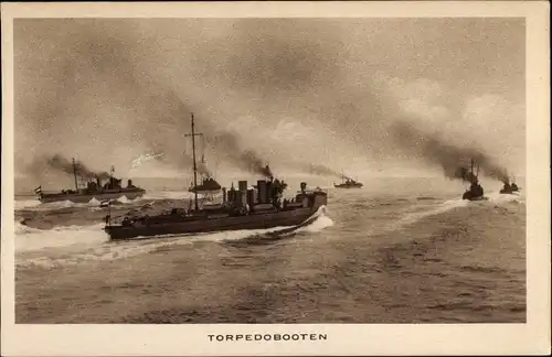Ak Niederländische Kriegsschiffe, Torpedoboote