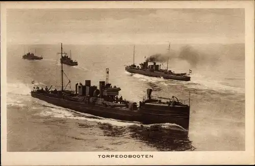 Ak Niederländische Kriegsschiffe, Torpedoboote