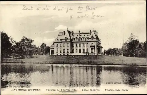 Ak Voormezeele Ypern Westflandern, Schloss