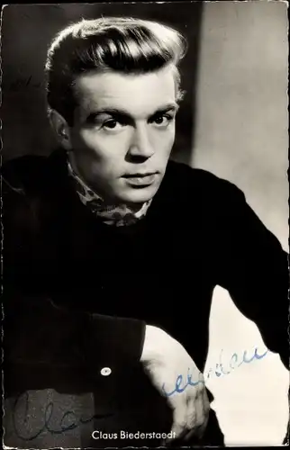 Ak Schauspieler Claus Biederstaedt, Portrait, Autogramm