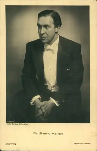Ak Schauspieler Ferdinand Marian, Portrait