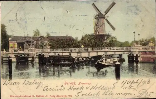 Ak Rijswijk Südholland Niederlande, Hoornbrug