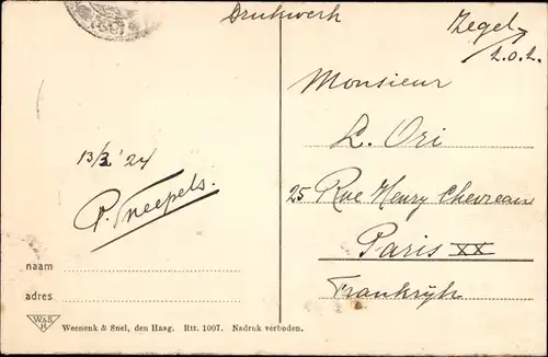 Ak Rotterdam Südholland Niederlande, Leuvehaven