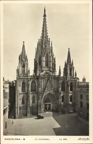 AK Barcelona Katalonien Spanien, Die Kathedrale, La Seu