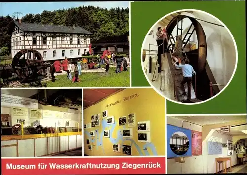 Ak Ziegenrück an der Saale Thüringen, Museum für Wasserkraftnutzung, Innenansichten