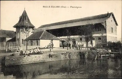 Ak Belle-Eglise Oise, Plantoignon