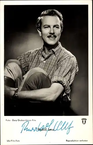 Ak Schauspieler Rudolf Lenz, Portrait, Autogramm