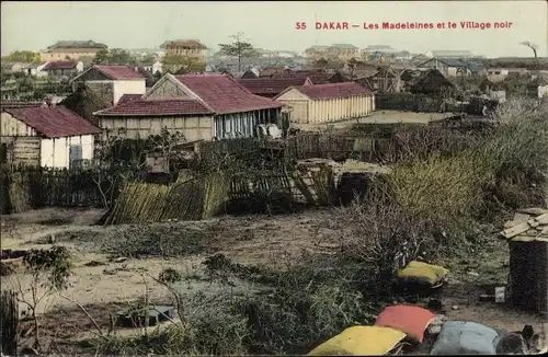 Ak Dakar, Senegal, Les Madeleines und das Schwarze Dorf