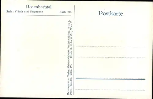 Ak Kärnten, Rosenbachtal