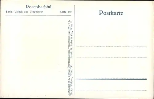 Ak Kärnten, Rosenbachtal