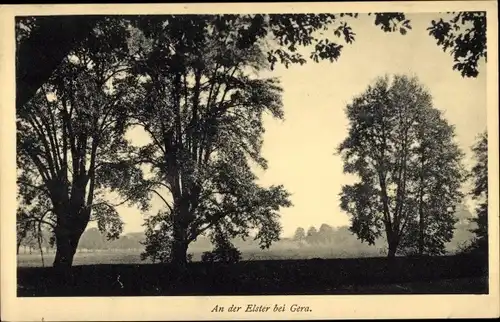 Ak Gera in Thüringen, An der Elster