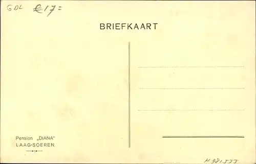 Ak Laag Soeren Gelderland Niederlande, Pension Diana