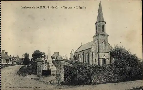 Ak Tingry Pas de Calais, Kirche