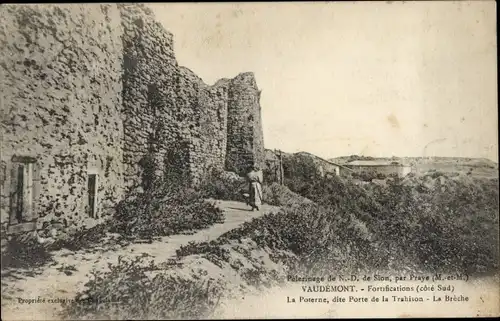 Ak Vaudémont Meurthe et Moselle, Befestigungsanlagen, Poterne