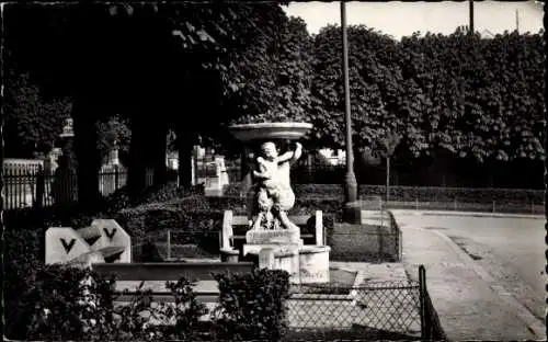 Ak Le Vésinet Yvelines, Garten des Bahnhofs