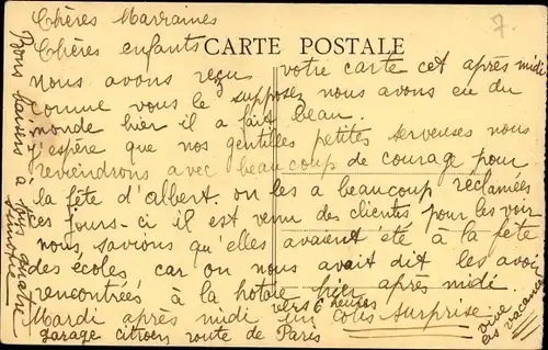 Ak Albert Somme, Rue de Birmingham