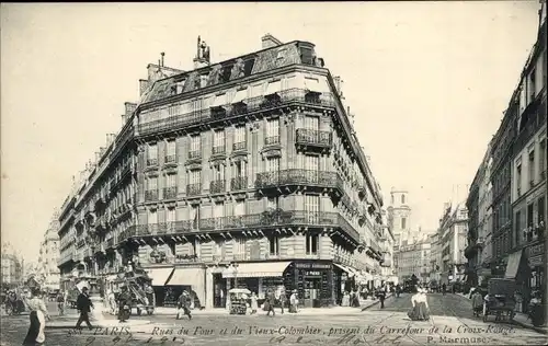 Ak Paris VI, Rue du Tour und Vieux Colombier