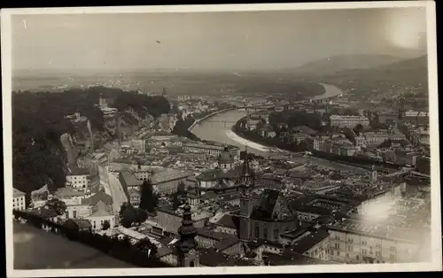 Foto Ak Teplice Šanov Teplitz Schönau Region Aussig, Luftaufnahme