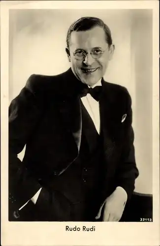 Ak Schauspieler Rudo Rudi, Portrait, Autogramm