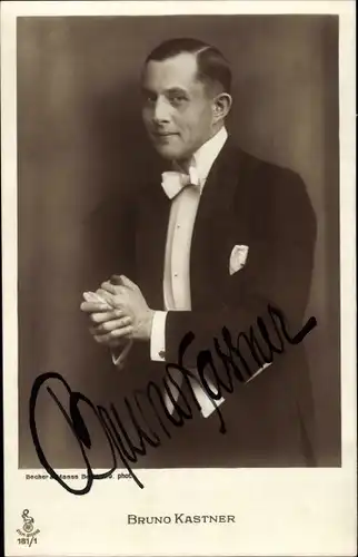 Ak Schauspieler Bruno Kastner, Portrait