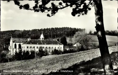 Ak Mayerling Alland Niederösterreich, Karmelitinnenkloster, Kirche und Gästehaus