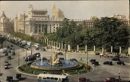 Ak Madrid Spanien, La Cibeles, La Calle de Alcala