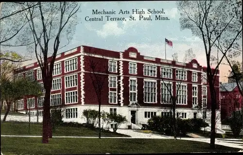 Ak Saint Paul Minnesota USA, Mechanic Arts High School, Central Terrace