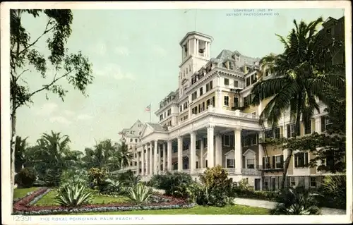 Ak Palm Beach Florida USA, die Royal Poinciana