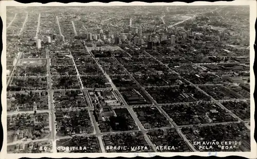 Ak Curitiba Brasilien, Luftaufnahme