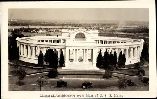 Ak Maine USA, Memorial Amphitheatre von Mast