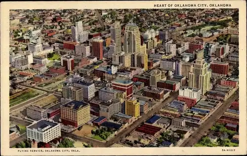 Ak Oklahoma City Oklahoma USA, Herz von Oklahoma City
