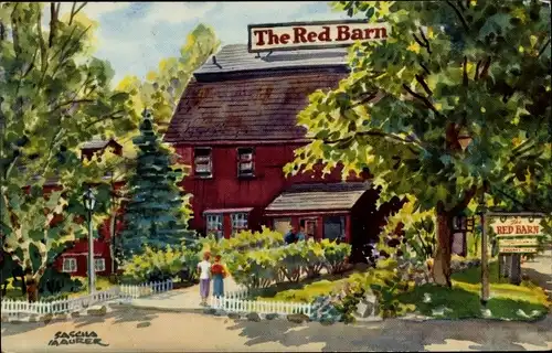 Künstler Ak Maurer, S., Westport Connecticut USA, The Red Barn