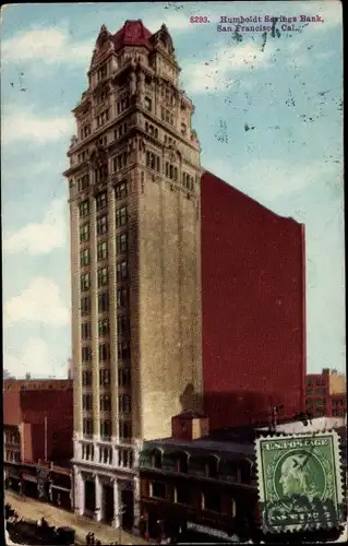 Ak San Francisco Kalifornien USA, Humboldt Sparkasse