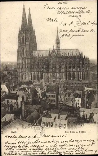 Ak Köln am Rhein, Dom von Süden